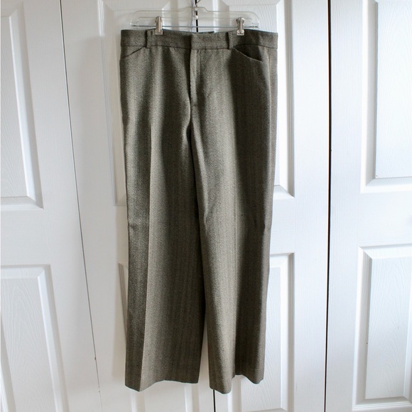 Lauren by Ralph Lauren Pleated Wool Tweed Trousers - Picture 2 of 9